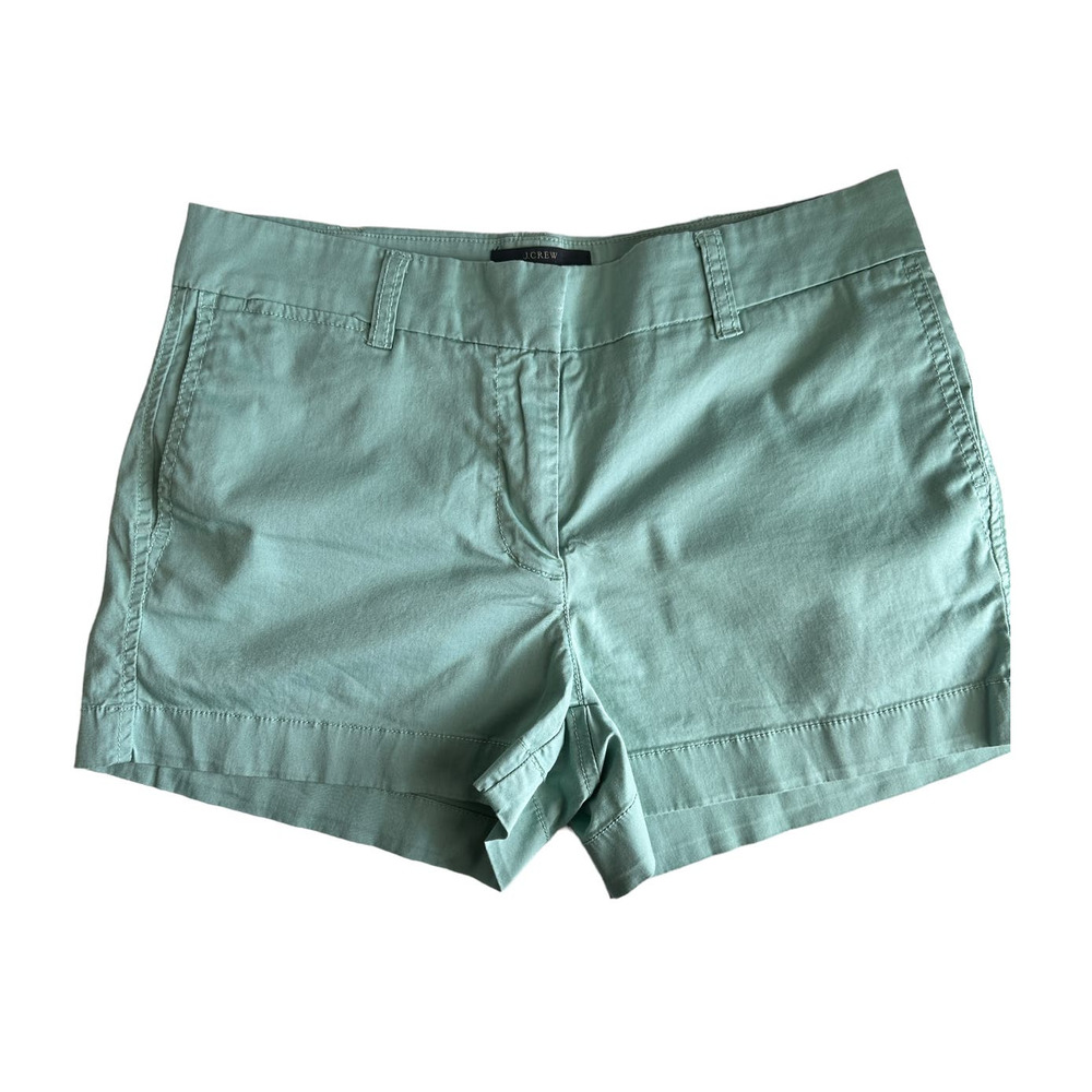 J. Crew‎ Chino Mint Green  Shorts Size 4 (FLAW)